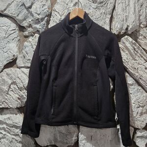 Marmot Black Full Zip Sweater Long Sleeve Women's Size S